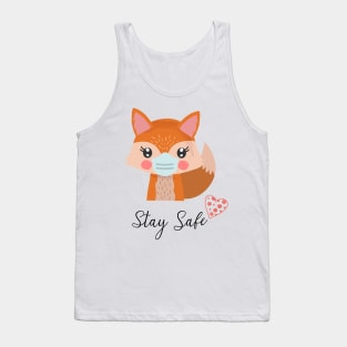 Fox, Stay Safe Tank Top